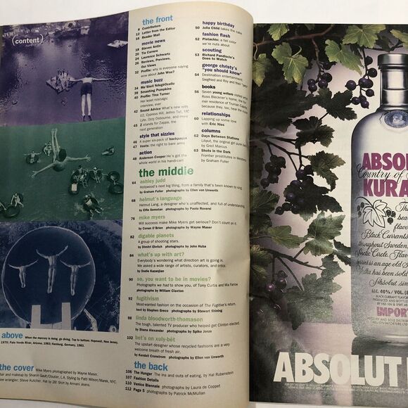 Interview Magazine - August 1993 - Mike Myers, Tina Turner, Ashley Judd - Picture 9 of 16